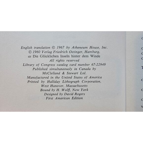 Return to the Happy Islands by James Kruss 1967 Hardcover - Picture 2 of 4